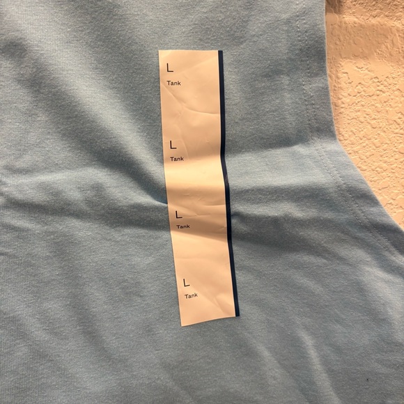 Wild Fable Blue Mock Neck Crop Top Womens Large Sleeveless Tank NWT - Picture 4 of 7